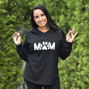 Dog Mom Hoodie Black v5